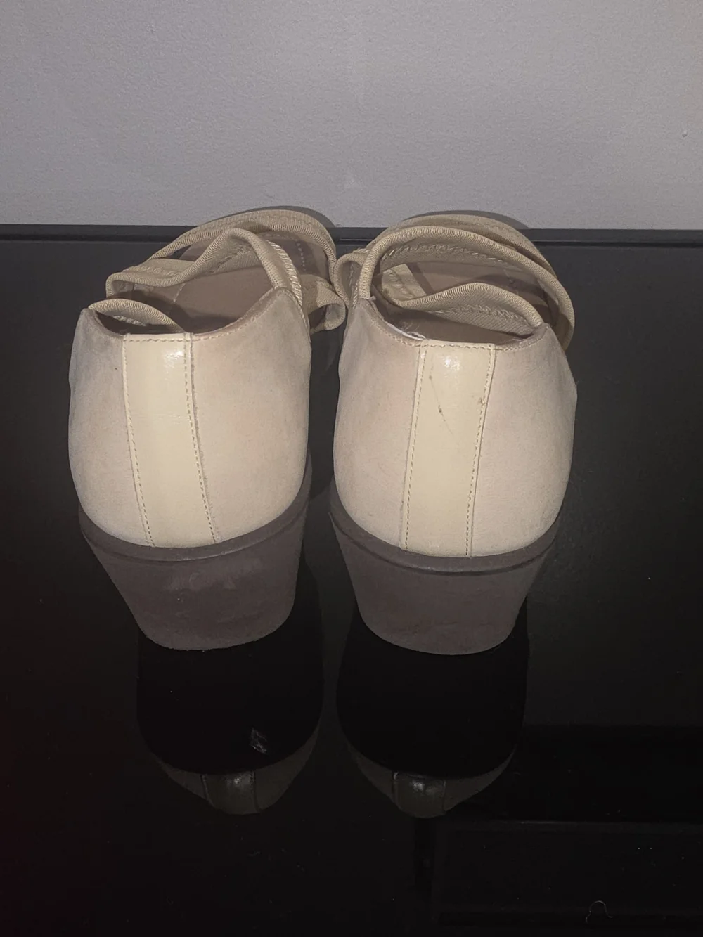 Donald J. Pliner Sand Mesh Elastic Stappy Nobuck Wedge Sandal Women's Size 6